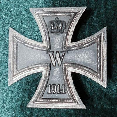 1914 German iron cross.Â 