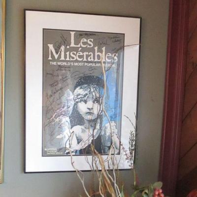 Les Miserables Signed By Cast  