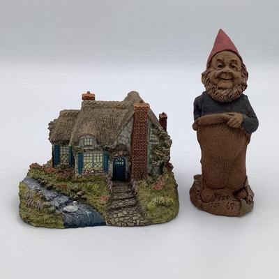 Swanbrooke Cottage by Thomas Kinkade & Gnome by Tom Clarke 