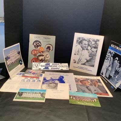 Baltimore Colts Team Memorabilia 