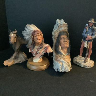 Sculpture Collection of Native America and Western Figures 