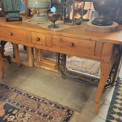 Console/island table 38w x 21d x 31h *Museum Display Item,  Not Owned by Amanda Blake