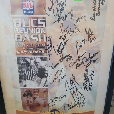 Bucs memorabilia, signed