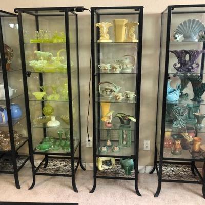 Antique/Vintage Glassware:
Carnival Glass/Depression Glass
Vaseline Glass/Uranium Glass
Antique/Vintage Pottery:
McCoy, Hull, Roseville,...
