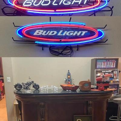 Vintage Bud Light Neon Signs