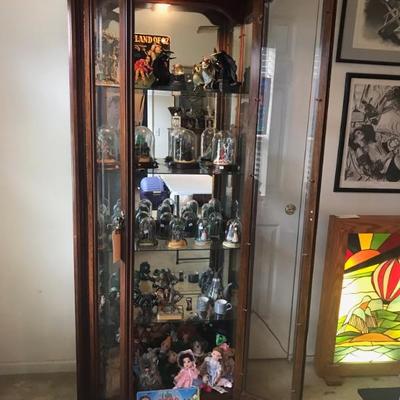 $299 lighted display cabinet 32 X 15 X81