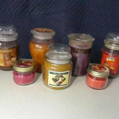 Scented Jar Candles - 7 in All