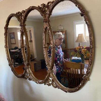 Hollywood Regency triple
Mirror