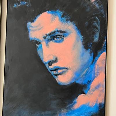 "Elvis" by Norman Baugher, 58"H x 37"W, acrylic on canvas