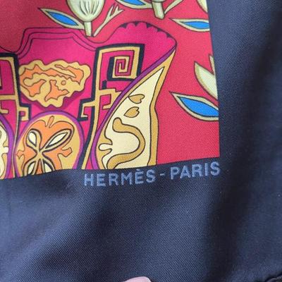 vintage Hermes scarf, 34" x 34"