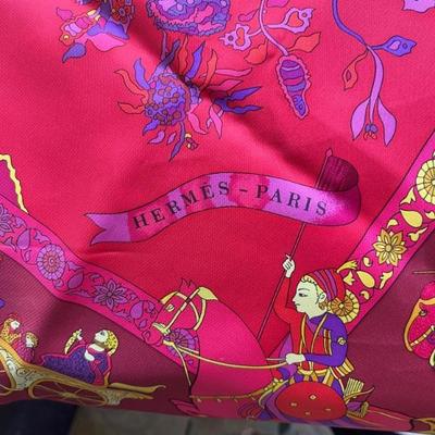 vintage Hermes scarf, 34" x 34"