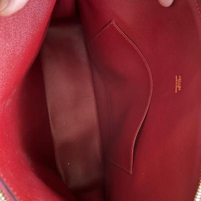 Vintage Hermes bag from 1970 in Rouge H with dust bag and 3rd party authentication