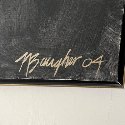 "Marilyn" by Norman Baugher, 58"H x 37"W, acrylic on canvas