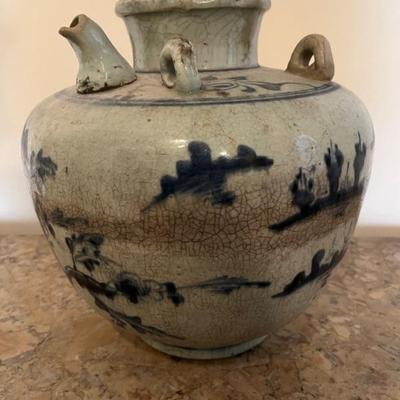 Vintage and antique Chinese blue and white potteryâ€”wine jars, vases, pots, ginger jars, cachepots, boxes