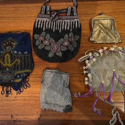 antique beaded purses