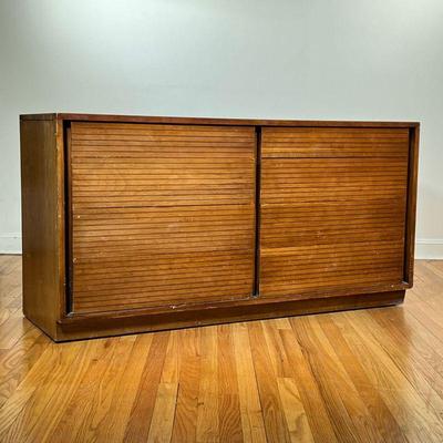 MID CENTURY CHEST OF DRAWERS | Abraham & Strauss, Brooklyn NY - dresser with eight drawers (two banks of four graduated drawers), one top...