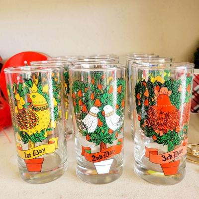 Twelve Days of Christmas collectible cups 