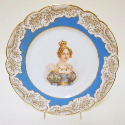 1054	SEVRES PORTRAIT PLATE, APPROXIMATELY 9 1/2 IN
