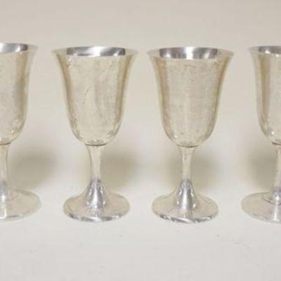 1109	WALLACE STERLING 6 GOBLETS, 35.3 OZT
