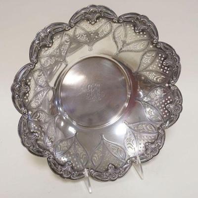1116	STERLING SILVER BOWL W/RETICULATED EDGE, 18 OZT
