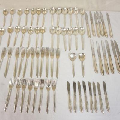 1118	STERLING 67 PIECE FLATWARE SET, 73.5 OZT EXCLUDING KNIVES
