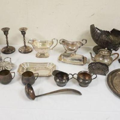 1212	LARGE GROUP OF ASSORTED SILVERPLATE
