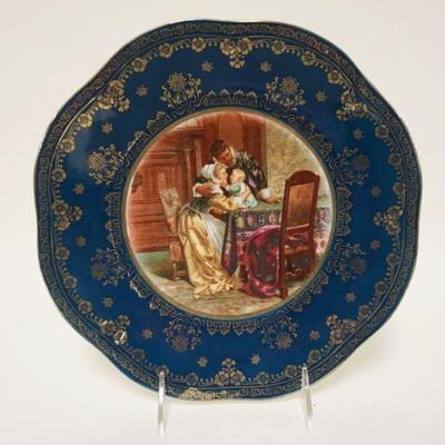 1067	ROYAL VIENNA HAND PAINTED PLATE, APPROXIMATELY 10 IN
