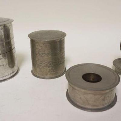 1214	GROUP OF ASSORTED PEWTER ITEMS
