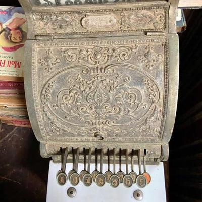 Antique National cash register