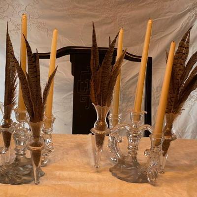 pair of candle holders