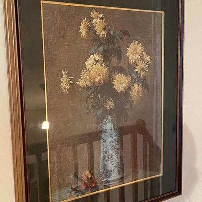 Chrysanthemums 1879 framed picture ( Henri Fantin-Latour)