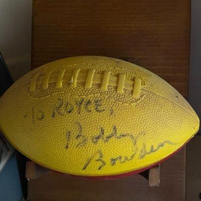 Nerf  football signed by Bobby Bowden