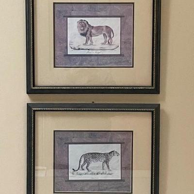 framed animal print pictures