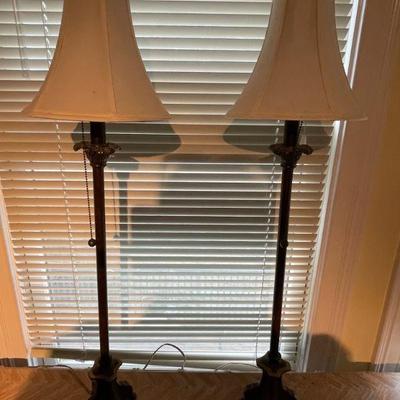  pair candlestick lamps