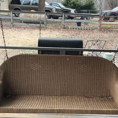wicker swing