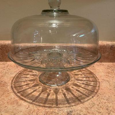 pedestal cake plate and cover