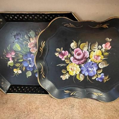 hand painted trays (Nashco Products)