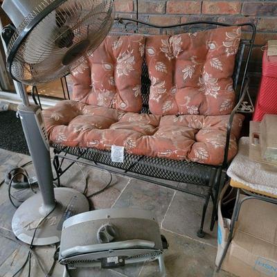 rod iron table and chair set