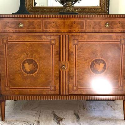 Burlwood Sideboard Table