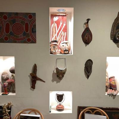 Living Room with Aboriginal art