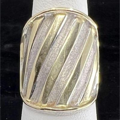 Lot 099
Italy 14k Gold Fashion Ring Vintage Design SZ 6 WT 4.2 Grams WOW ðŸ¤©