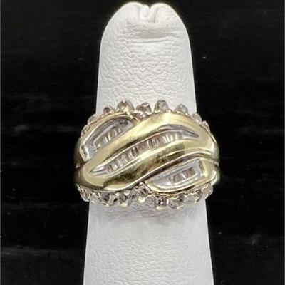 Lot 096
Vintage Diamonds & Gold Overlay 4 Grams SZ 4 Ring Marked