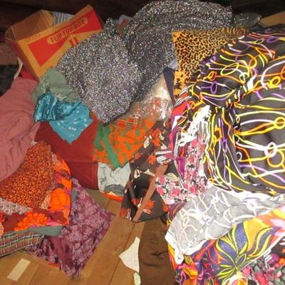 Tons of Vintage Fabric  