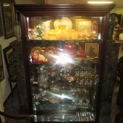 Assorted Antique  Glassware & Silverplate