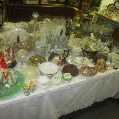 Assorted Glassware & China and Pottery
