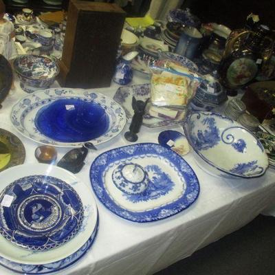 Tons of Flow Blue & Transferware