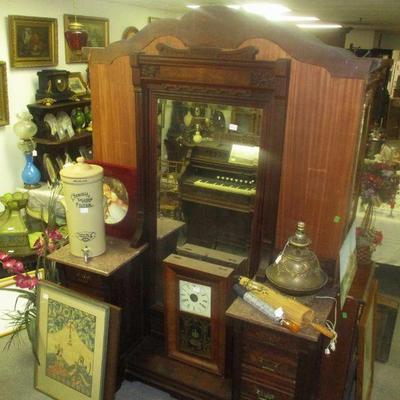 Eastlake Victorian Dressing Mirror