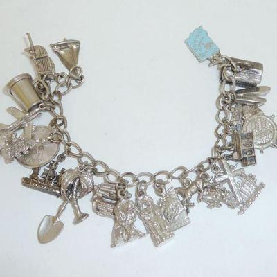 Sterling charm bracelet