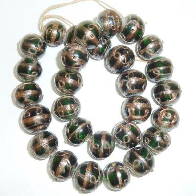 Vintage Murano art glass beads BIG SIZE BEADS