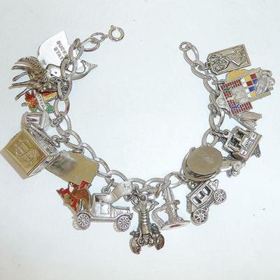 Sterling charm bracelet